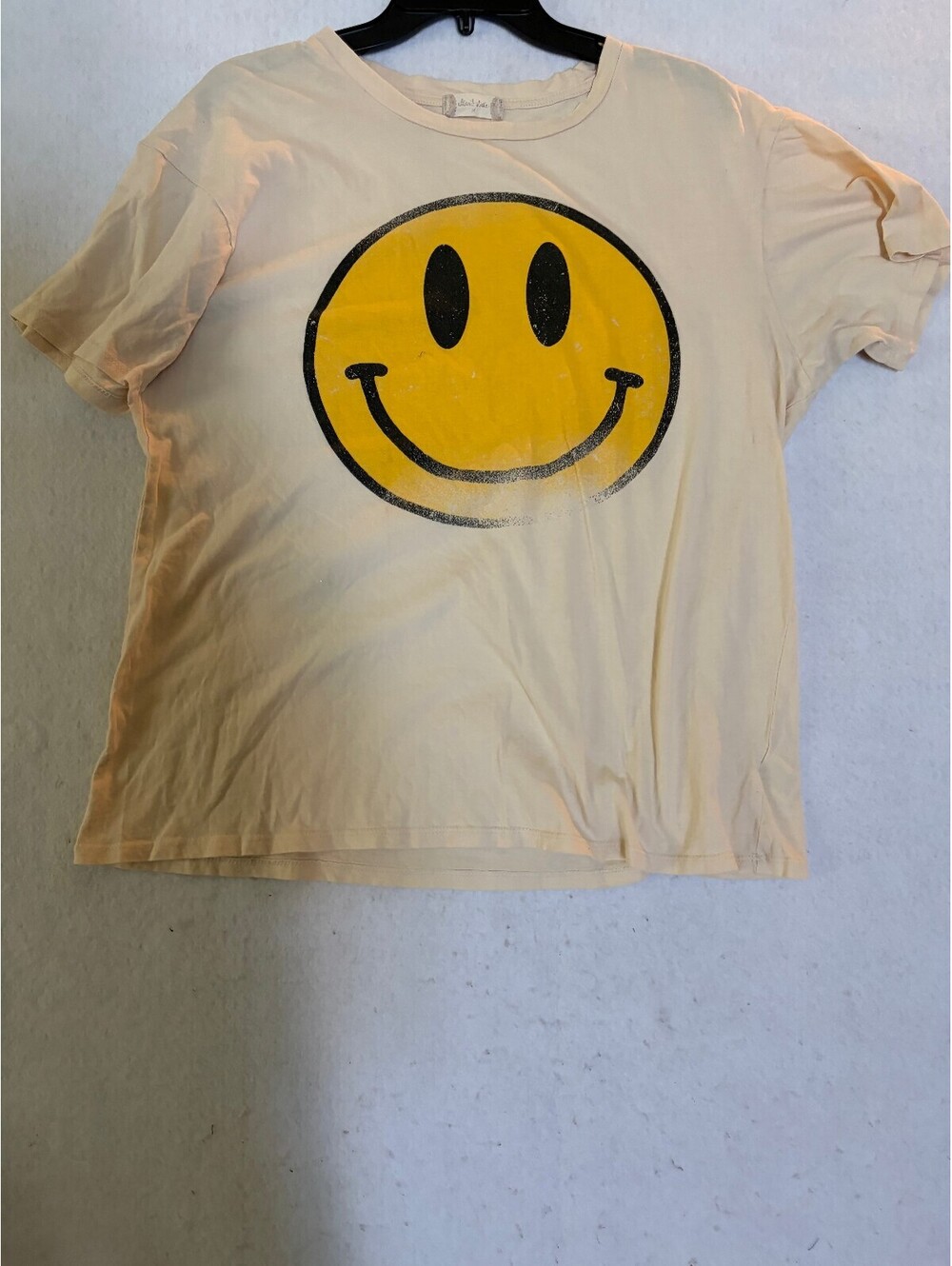 Altar'd State Medium Yellow Smiley Face T-Shirt